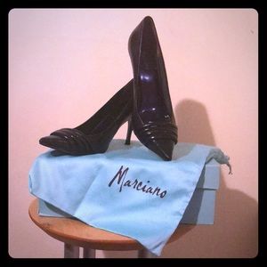 Marciano Black Iridescent 3” Pumps